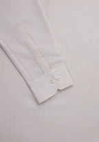 White Light Brown Self Check. Men's Formal Shirt.