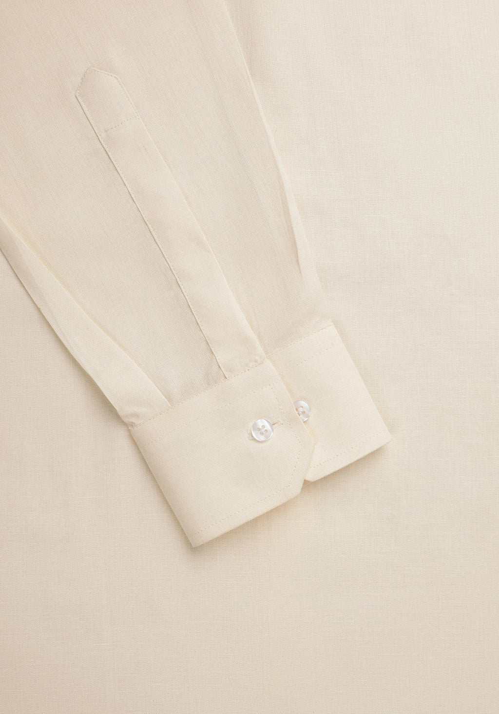 Off White Linen. Men's formal shirt