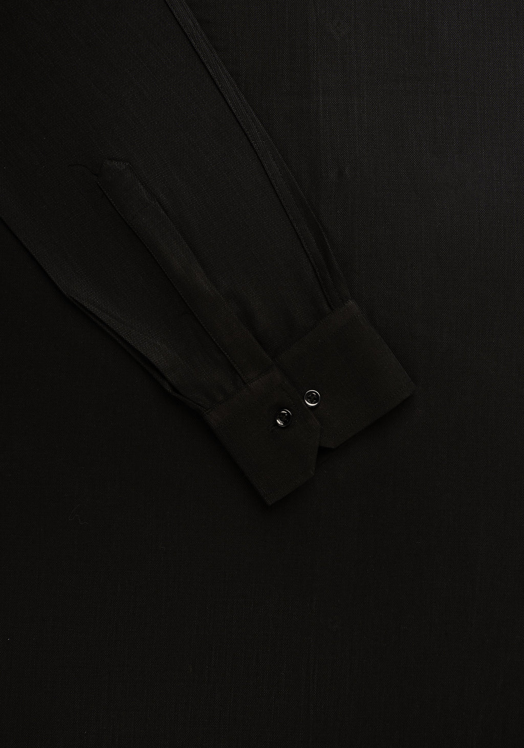 Black Self Textured Cotton. Men's Formal Shirt.