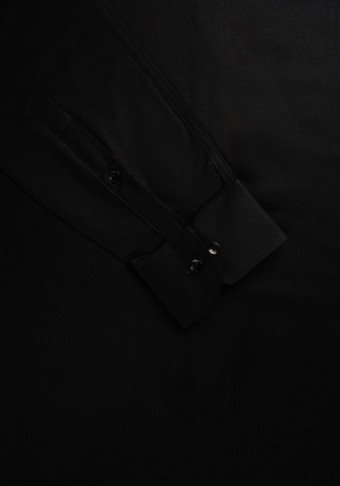 Jet Black Plain, Men’s Formal Shirt