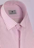 Pink Lined. Men's Formal Shirt.
