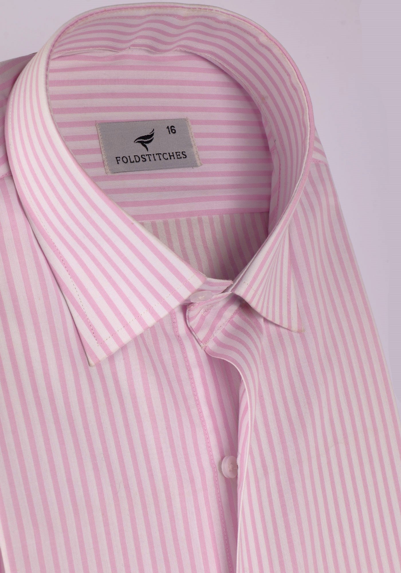 Pink Lined. Men's Formal Shirt.