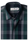 Green, Navy, and Grey Plaid