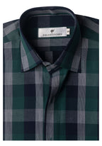 Green, Navy, and Grey Plaid