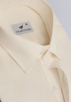 Off White Linen. Men's formal shirt